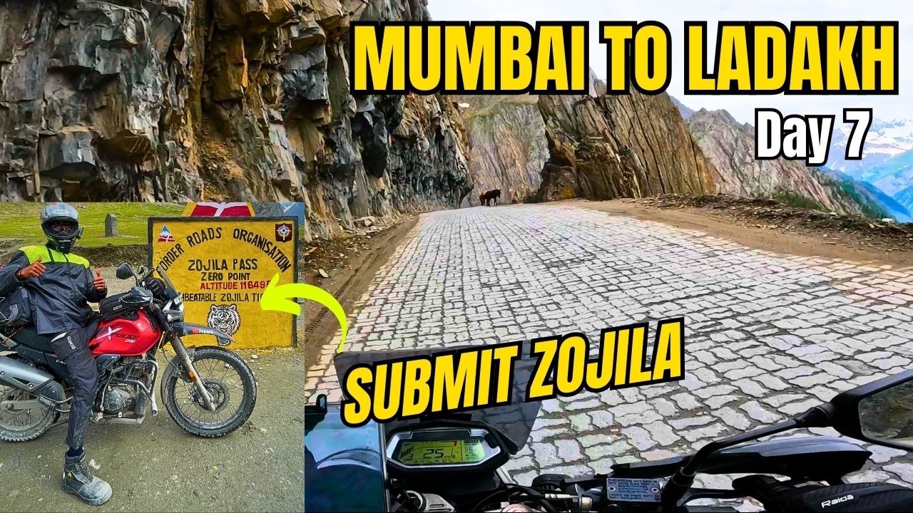 Mumbai to Ladakh in 7 Days! Sonamarg to Lamayuru LEH by Xpulse200