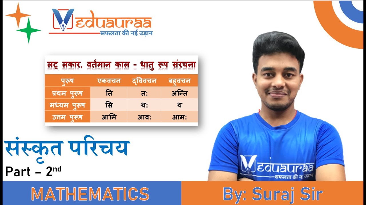 Sanskrit Parichay | संस्कृत परिचय | By Suraj Sir | Veduauraa Smart Learning