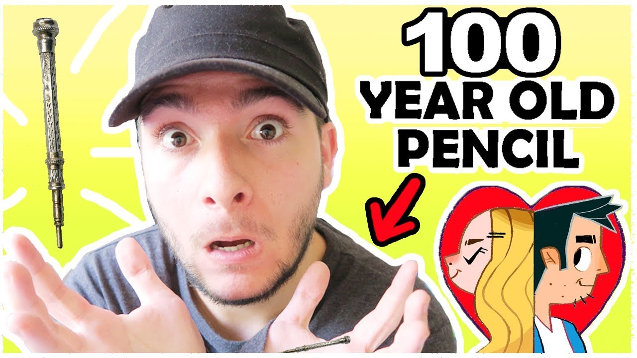 100 YEAR OLD TEENY WEENY PENCIL?? - Drawing Art Challenge!