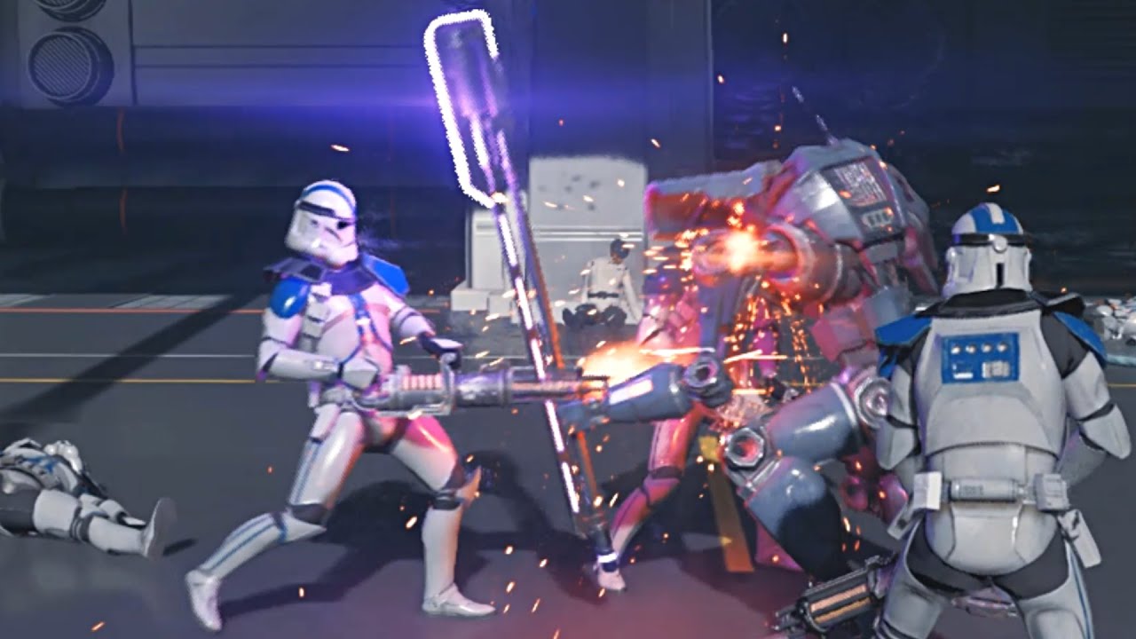 501-й легион VS DT Сторожевой дроид (ЧАСТЬ 2) | STAR WARS JEDI SURVIVOR