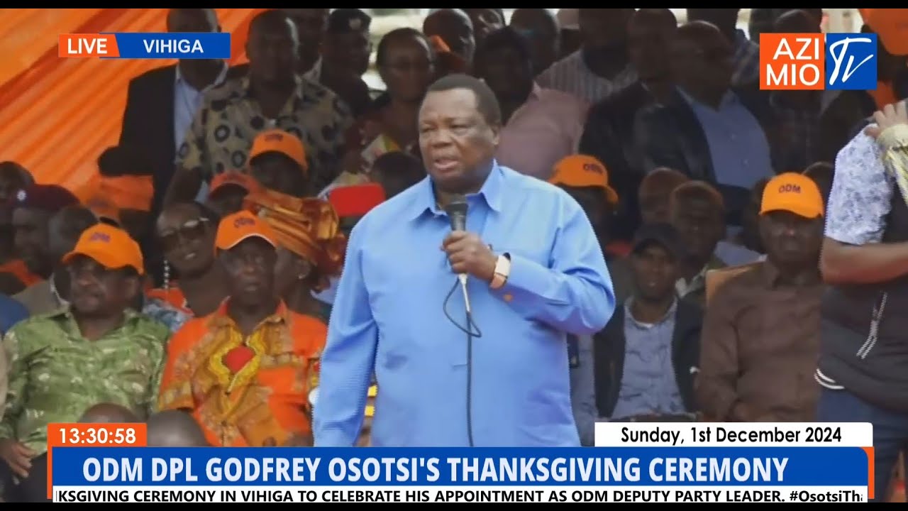 COTU SG Atwoli ROARS in Vihiga, sends TOUGH message to those forcing Luhya DISUNITY