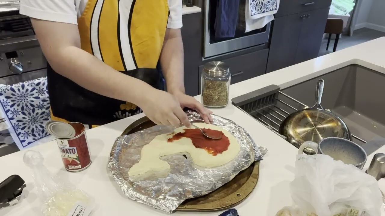 Joules is baking whale pizza