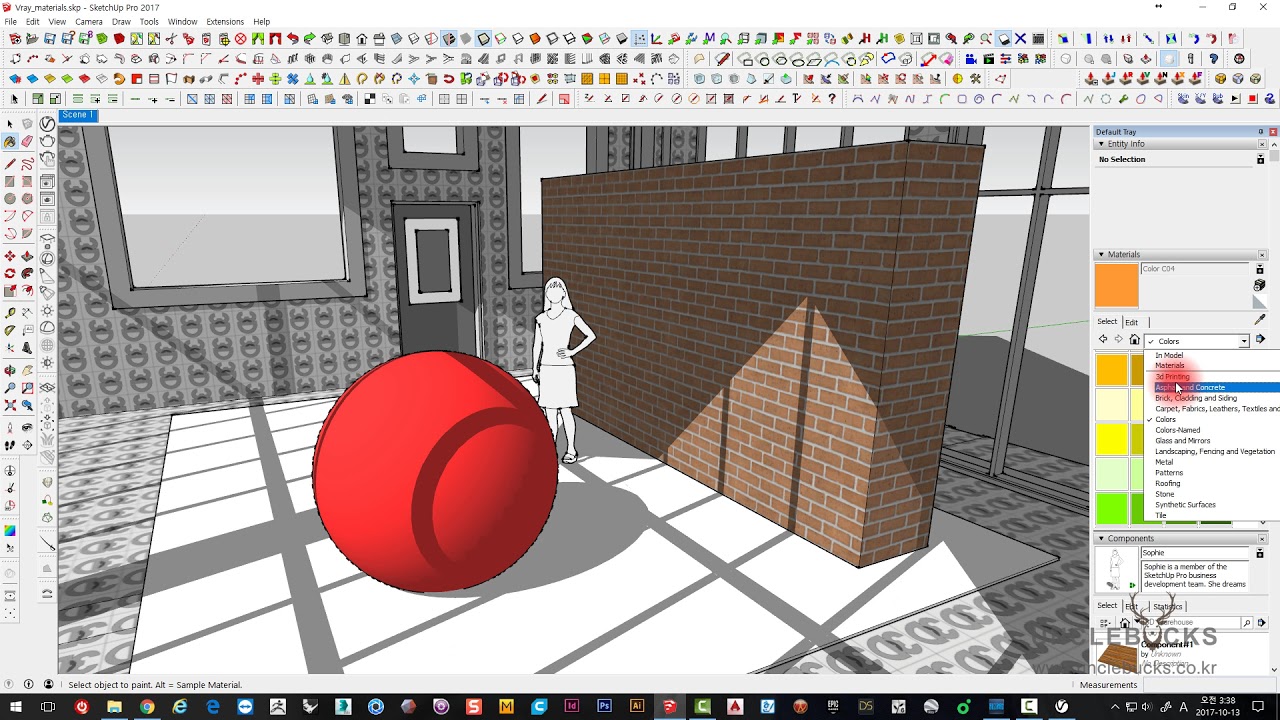 UncleBucks ( SketchUp Vray 3.4 재질에 대하여 )