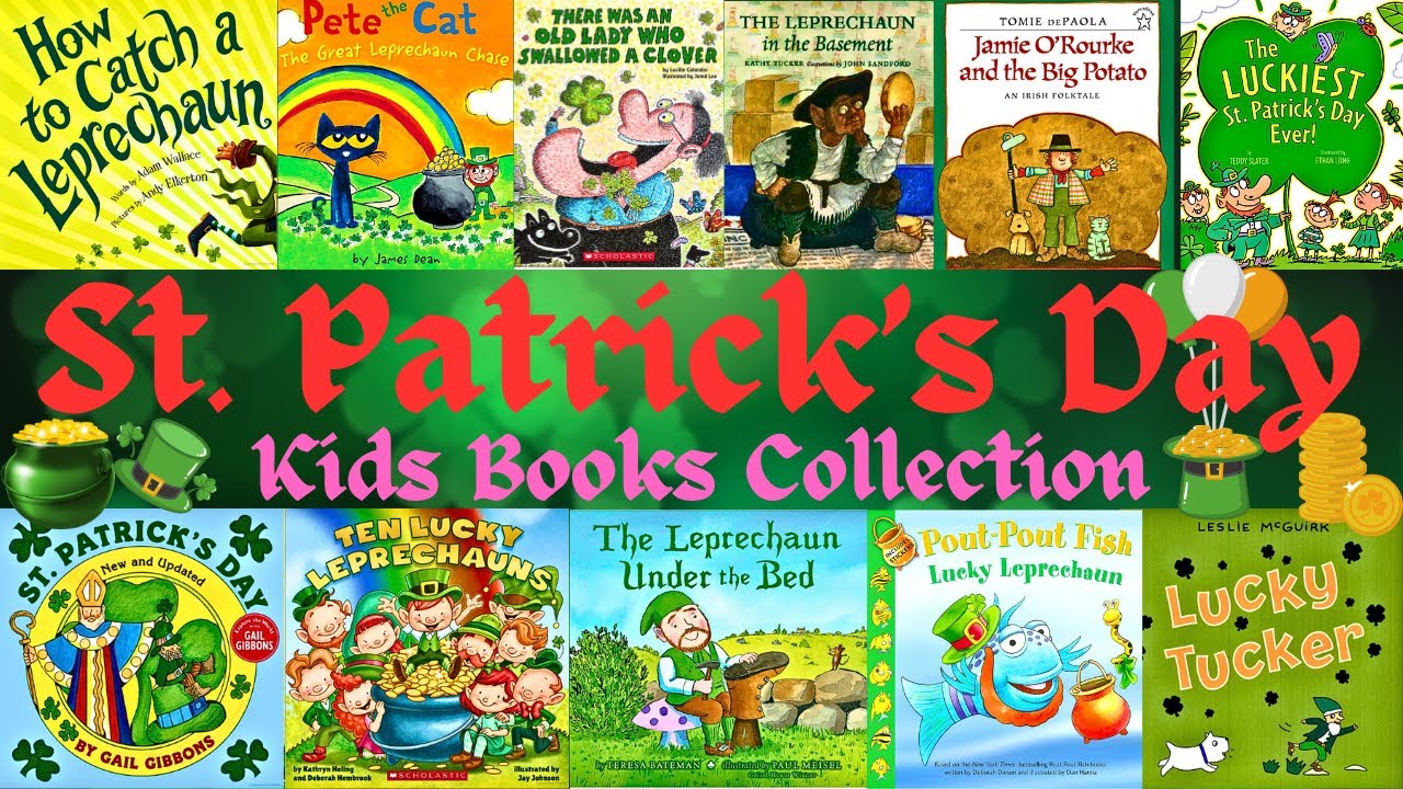 St. Patrick's Day Books Collection for Kids & Family Together Picture Story Time | Read Aloud