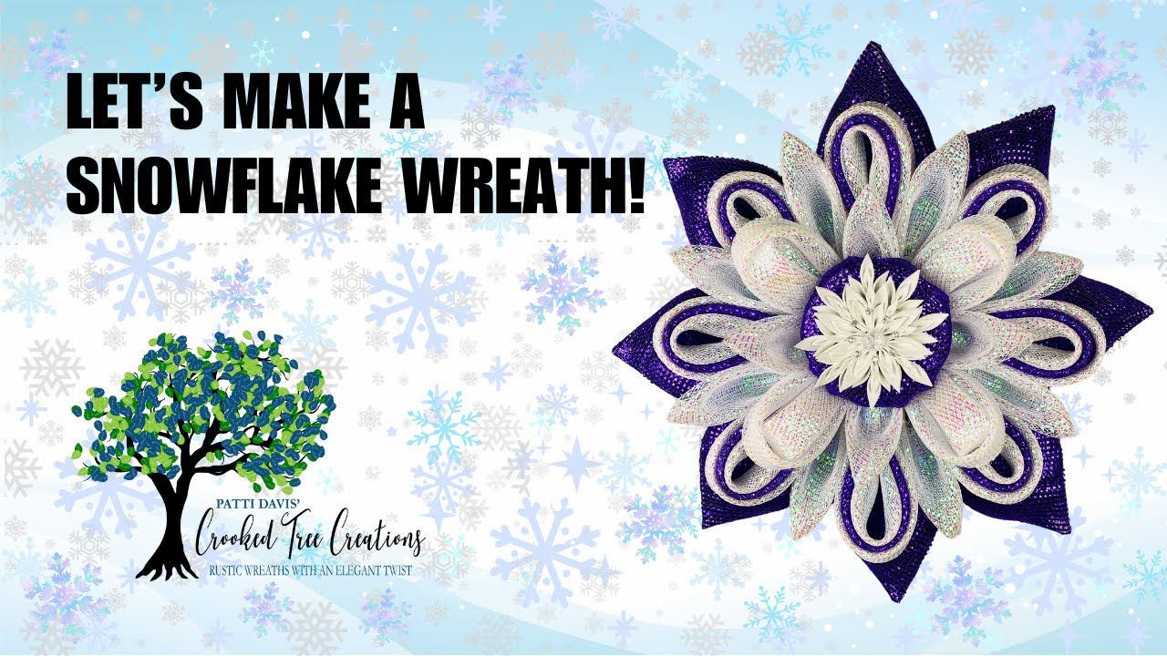 Learn How to Make a Snowflake Wreath on a 10