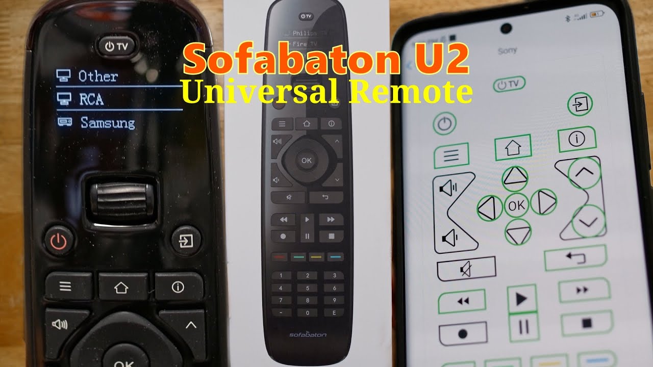 Sofabaton U2 Universal Remote Infrared, Bluetooth, Macro Enabled