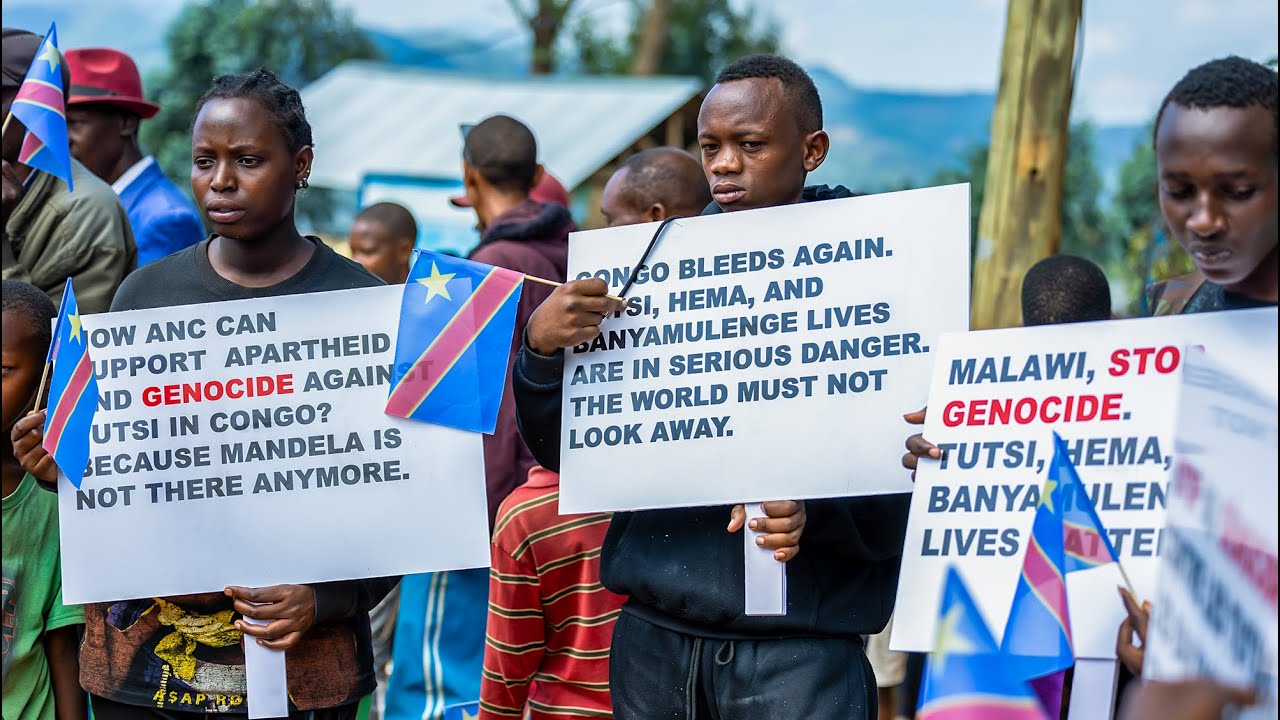 Congolese refugees protest killings of Tutsi, Banyamulenge, Hema communities