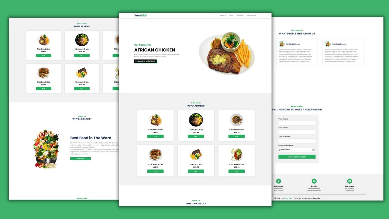 Comment Créer un  Site Web: HTML ,CSS et Javascript