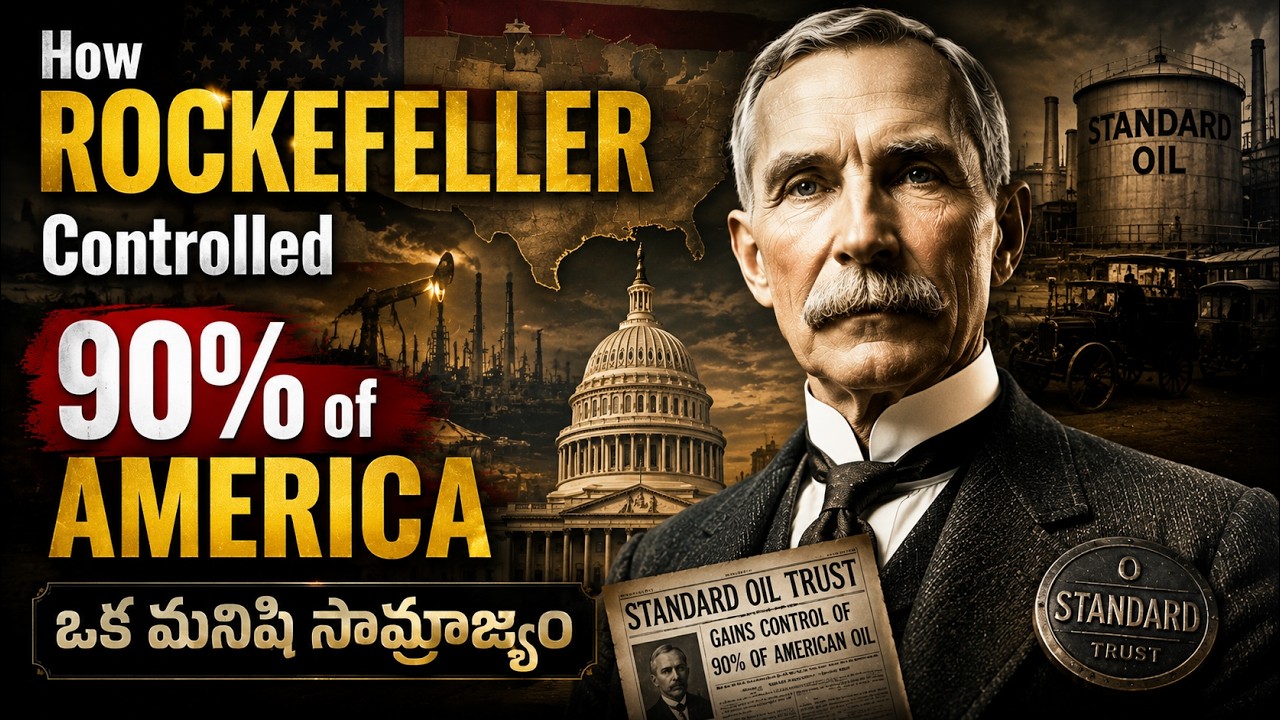 How Rockefeller Controlled 90% of America | ఒక మనిషి సామ్రాజ్యం#youtubefeeds #youtubevideo