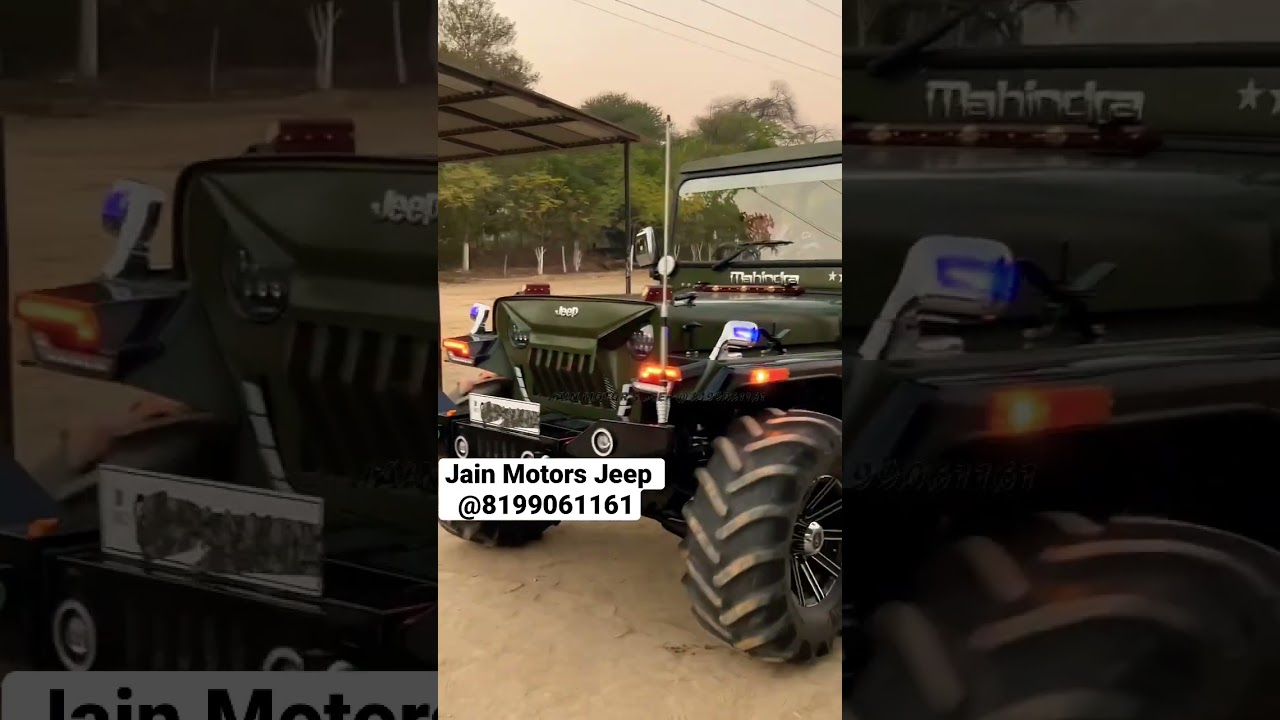 Jain Motors Jeep @8199061161 #jainmotorsjeep #openjeep #jeep #mahindra #trend #roof #modifiedjeeps