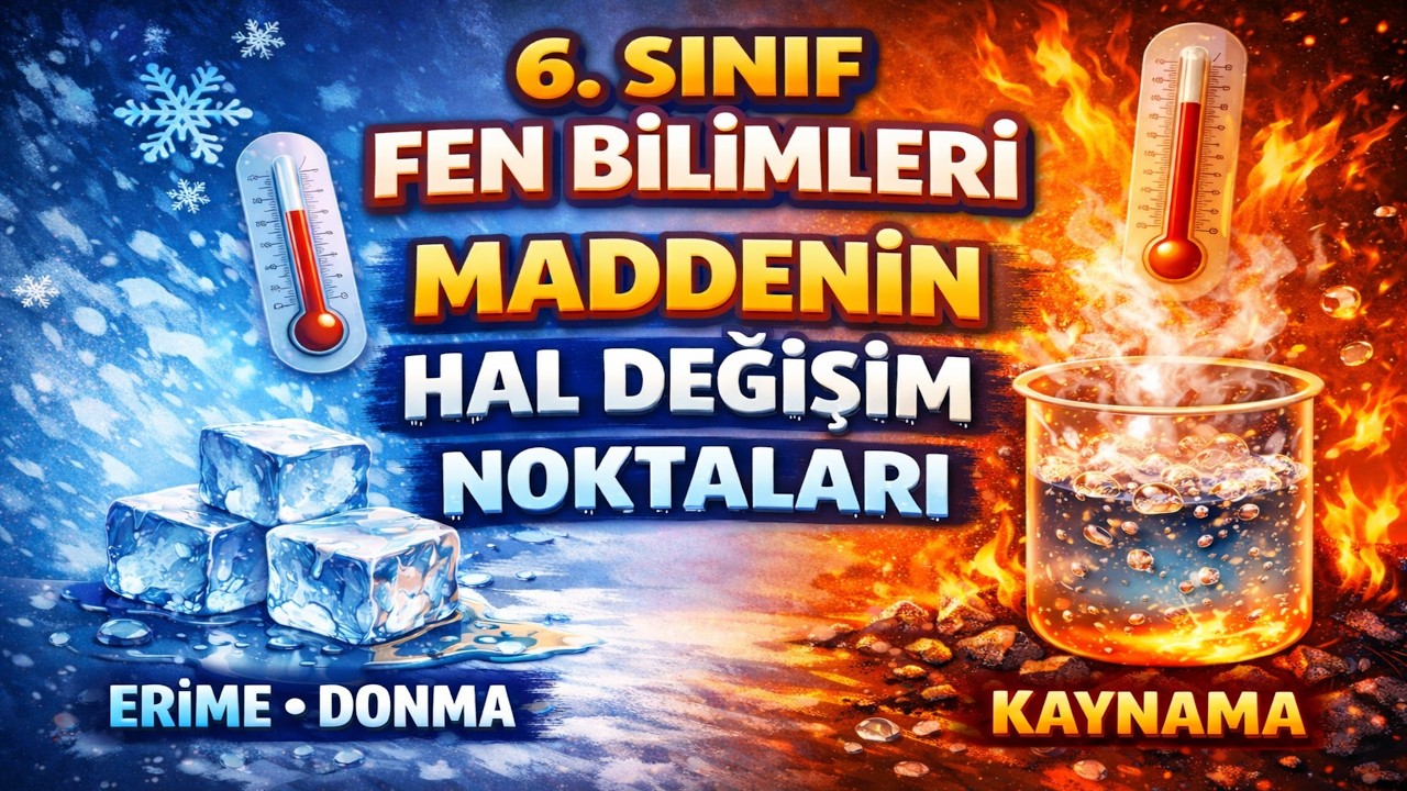 6.Sınıf Fen Bilimleri - Maddenin Hal Değişim Noktaları Konu Anlatımı
