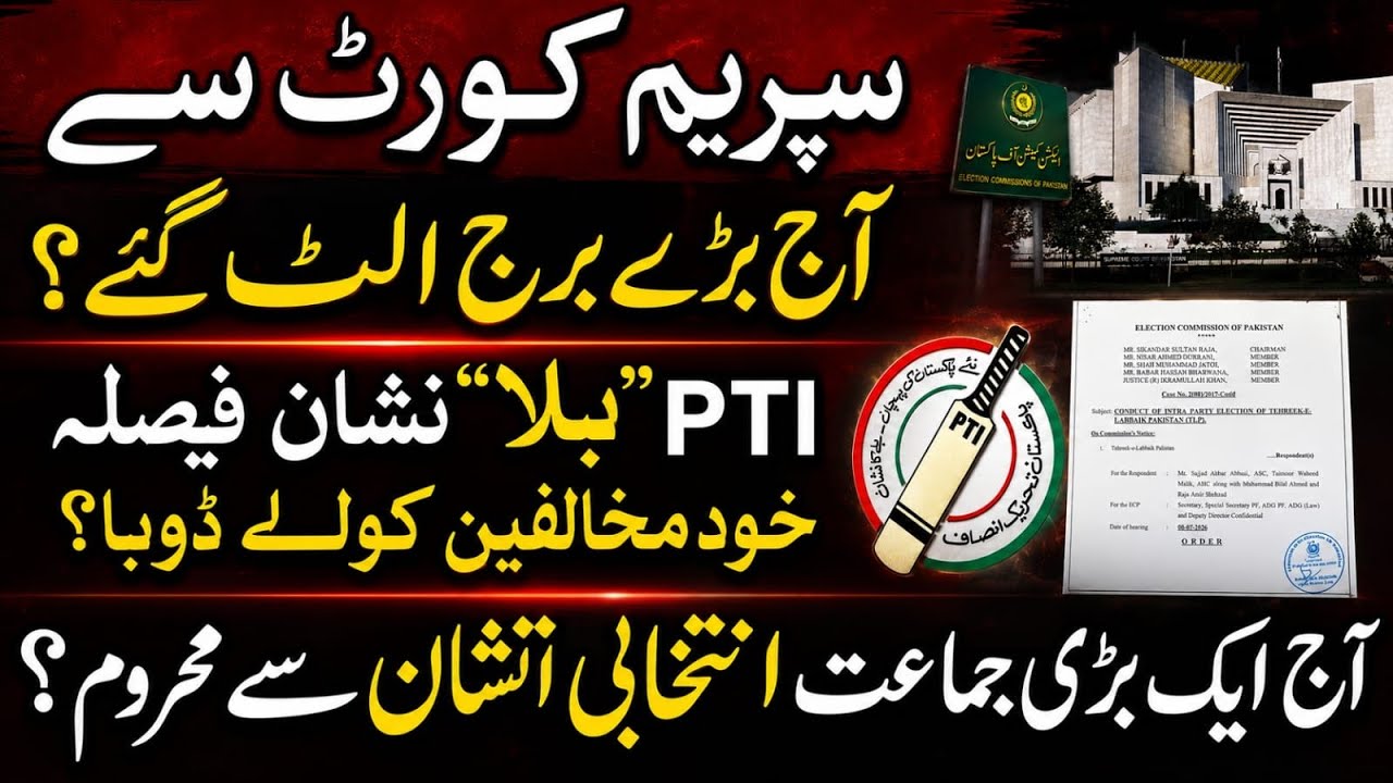 Major upsets at Supreme Court today? After PTI, another party has deprived of its electoral symbol.