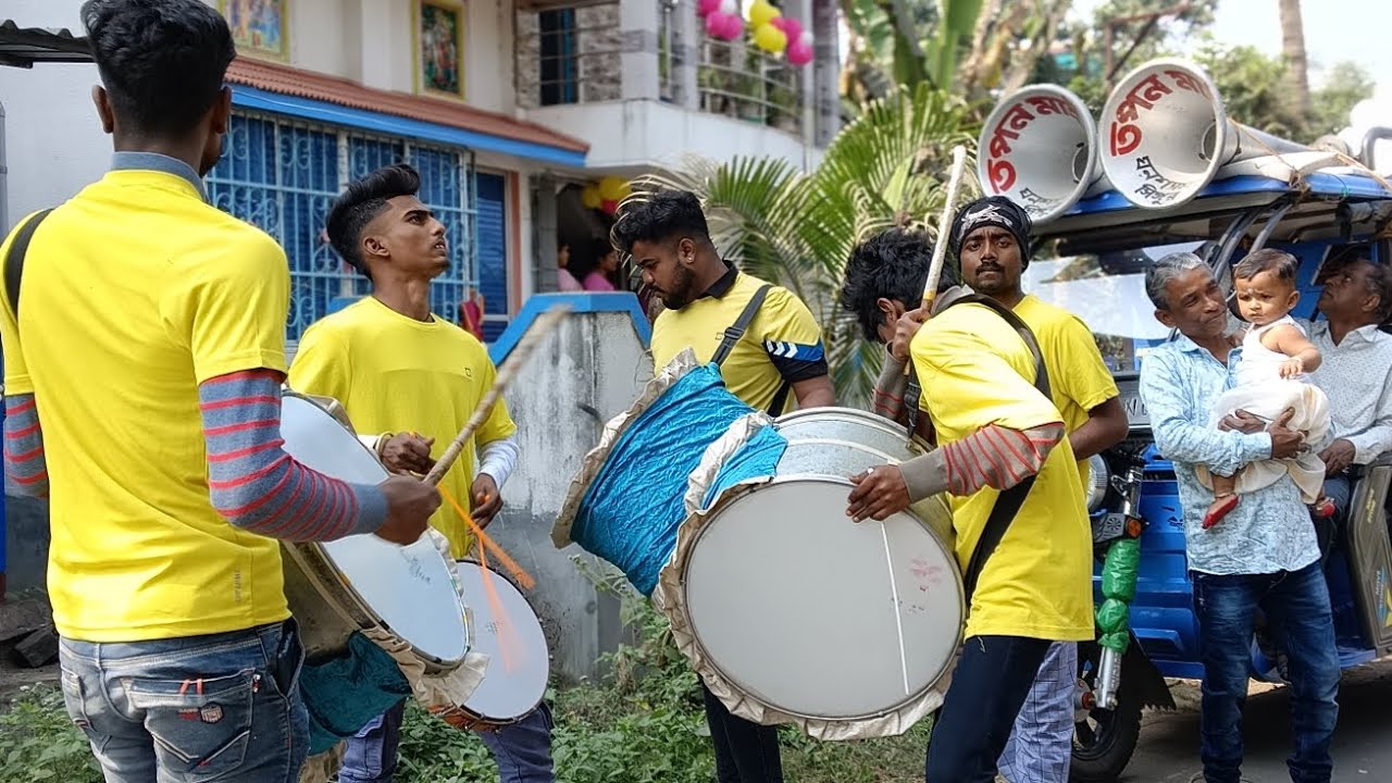 BARMAN DHOL TASHA PARTY Dhol 🎧 🎵▶️💥🥁💫❤️🎹👌😍🕺💃👀😱আজকে বাজছে 