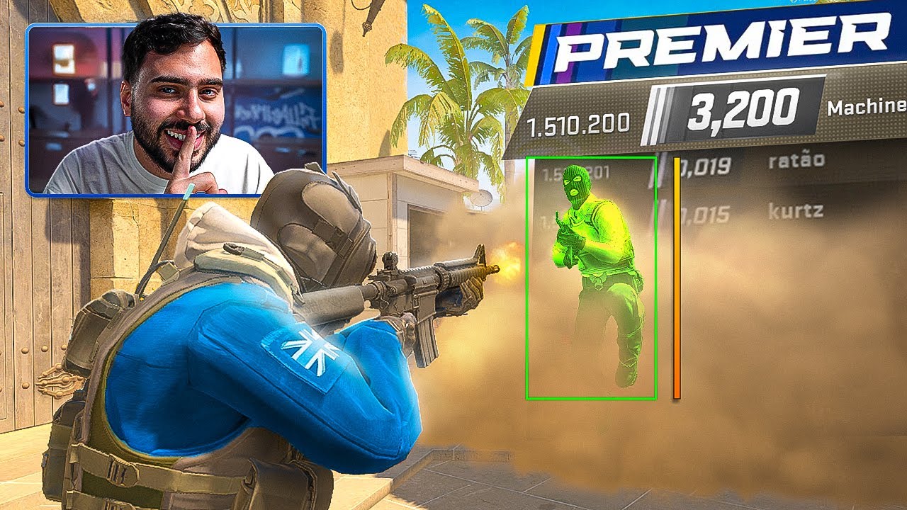Joguei SÉRIO no PIOR NÍVEL do PREMIERE no CS 2 e fui ACUSADO de CHEATER KKKKKKKK