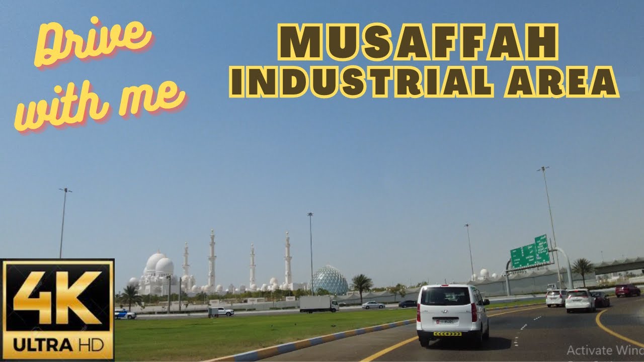 4K From Abu Dhabi to Mussafah Industrial Area, Abu Dhabi, United Arab Emirates 4K | Drive with me