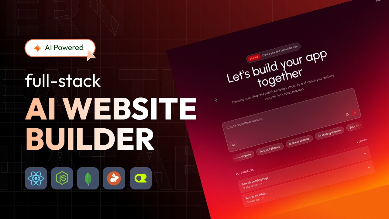 Build a Full Stack AI Website Builder with MERN Stack | Complete AI SaaS Project Step by Step