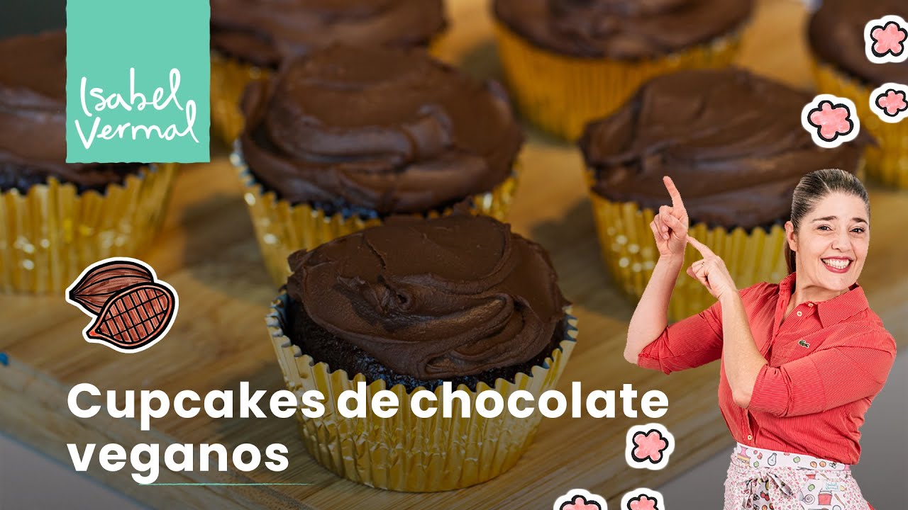 Cupcakes veganos de chocolate