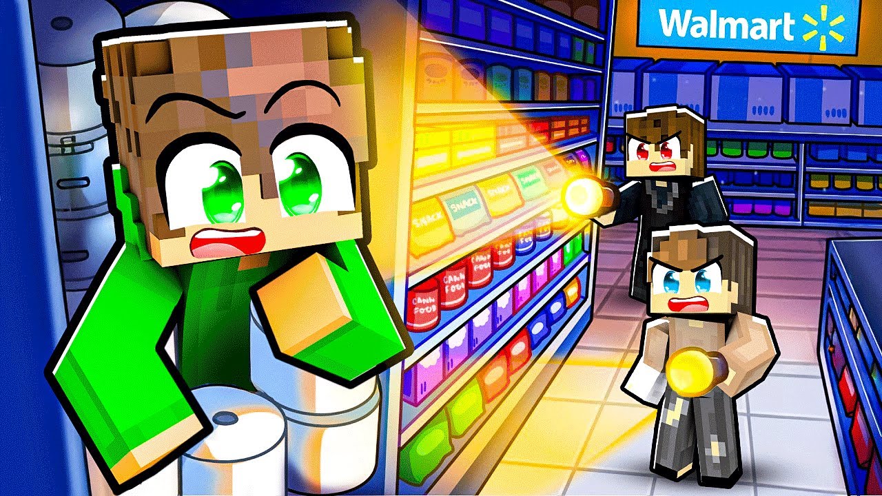 SOPRAVVIVO 24 ORE dentro un SUPERMERCATO in Minecraft