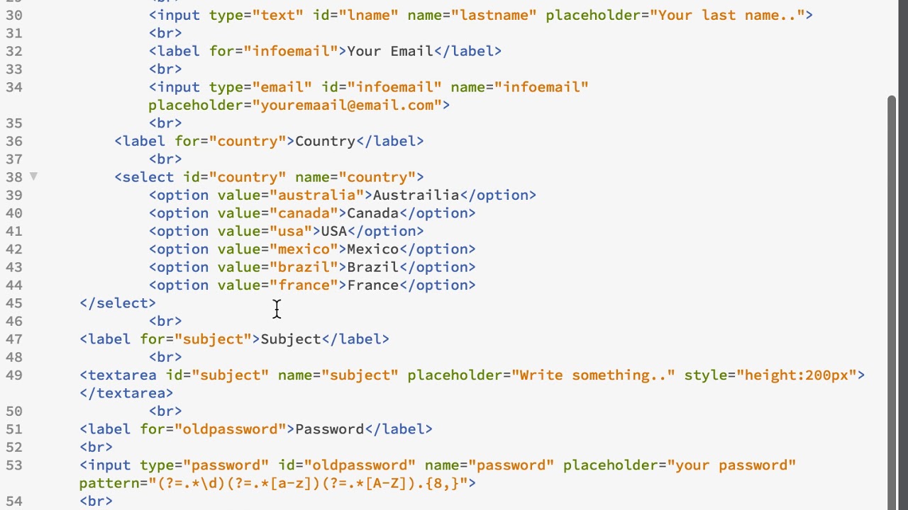 HTML Required and Pattern Attributes Tutorial
