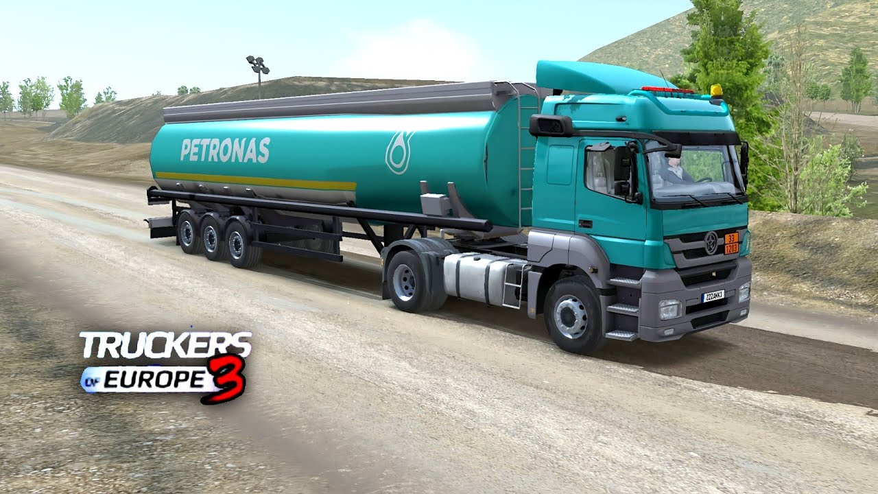 Delivery of Petronas oil to the quarry - Gameplay | Truckers of Europe 3