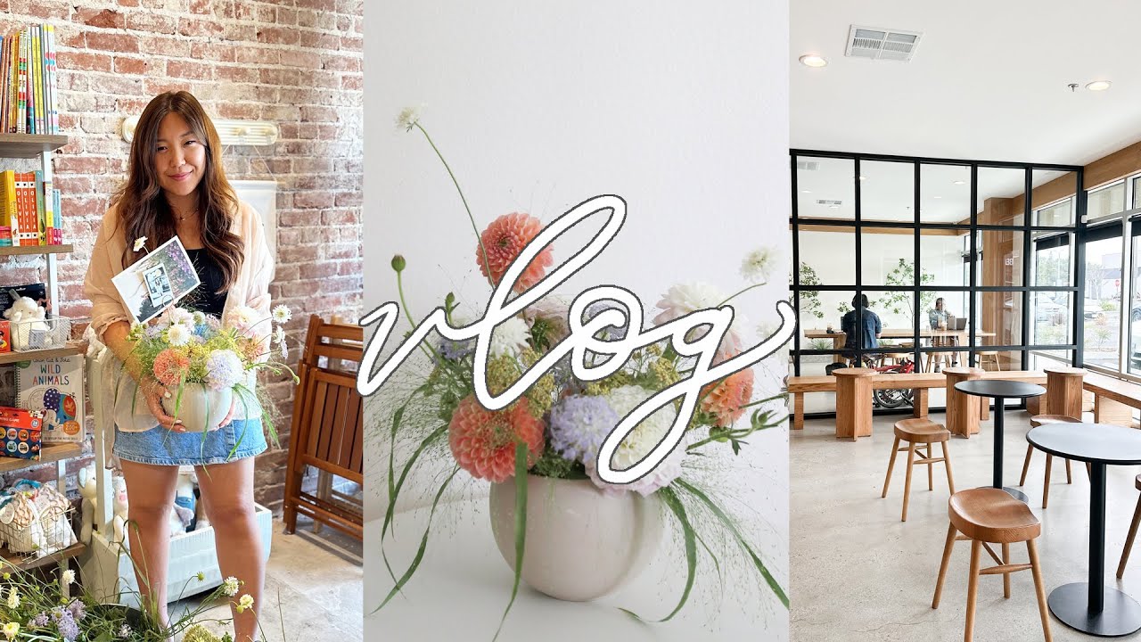 weekly vlog artist life, workshop supplies review, flower arranging workshop