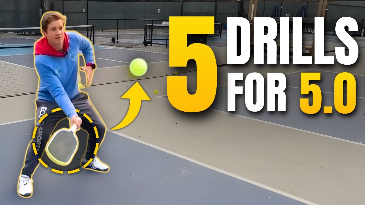 5 EASY Pickleball Drills That Will Turn You Into a 5.0 (What the pros do!)
