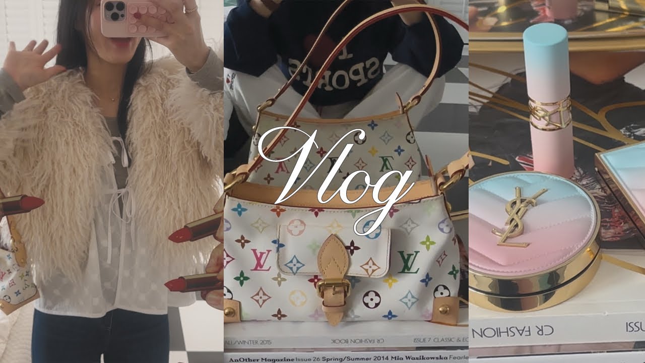 Vlog 나시미의 하루 #8 3년만에 다시 유투브, 워킹맘 일상, 루이비통 x 무라카미 다카시, 명품수선, 리스카페 여의도, 더스웻