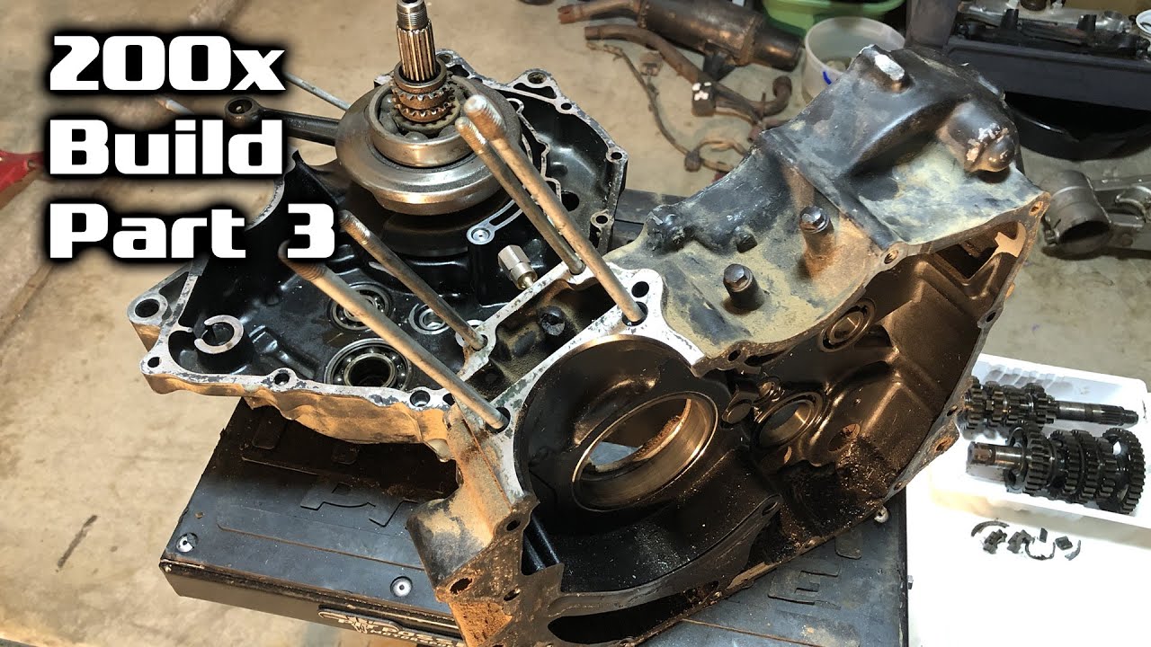 Honda ATC 200x Build - Part 3 - Tear Down - Motor, Engine, Crank Case, Flywheel, Shaft, Transmission