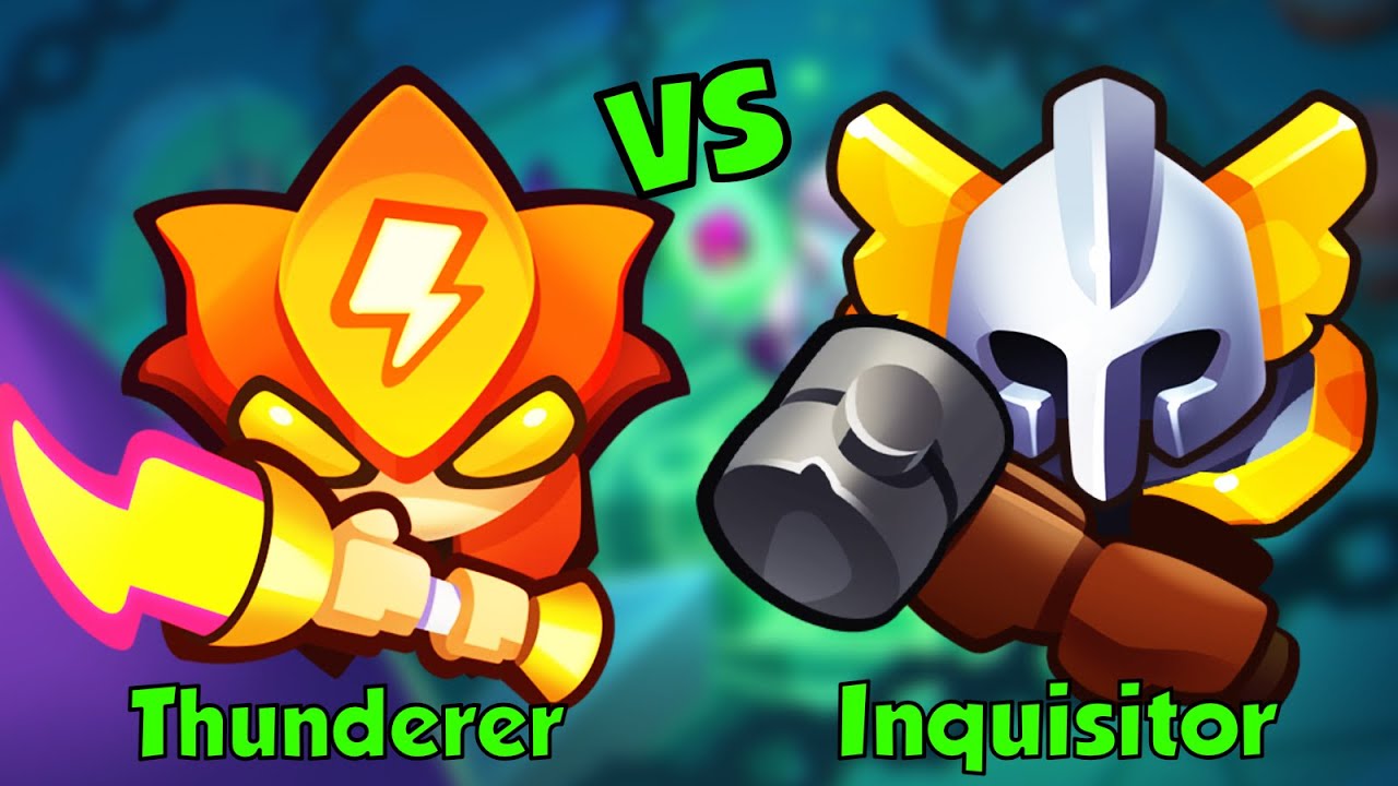 Inquisitor vs Thunderer⚡️Rush Royale Gameplay PvP F2P Best Deck League 2