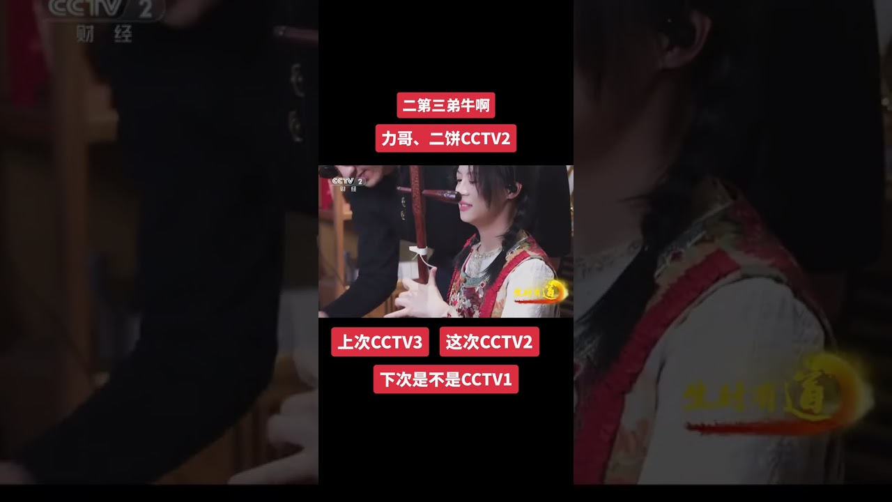 力哥、二饼上CCTV2节目 力哥拉二胡 二饼胡拉 CCTV2乐器演奏 二胡