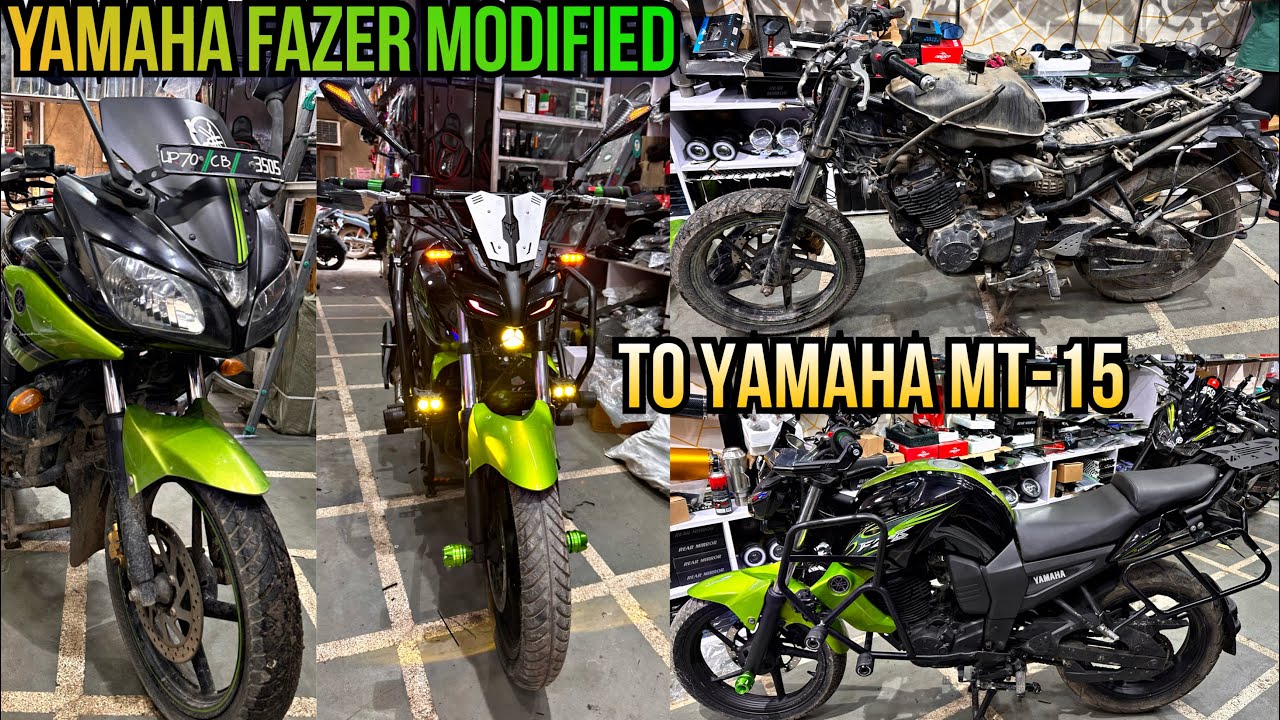 Yamaha fazer To Mt-15 | Fazer modified to Yamaha mt15 | Indian throttle