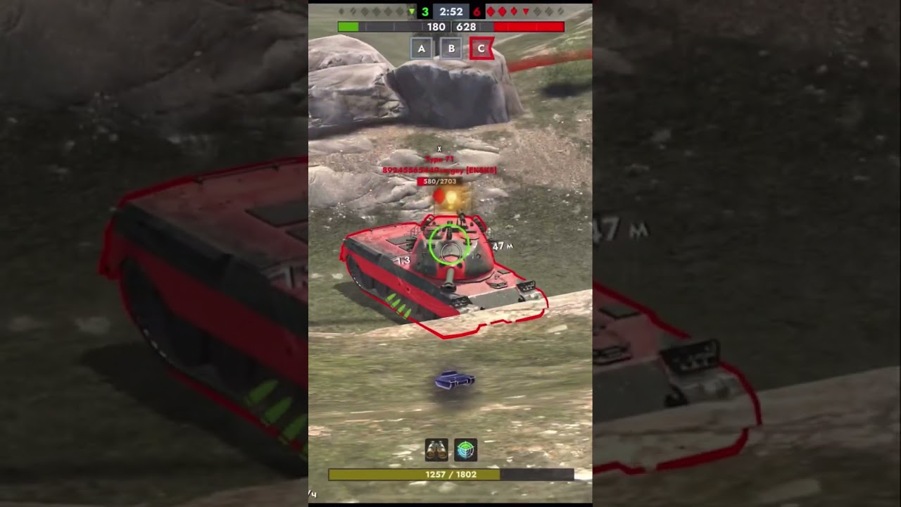 СТАТИСТ на РЕДКОЙ ТОКСИЧНОЙ ПТ-САУ вытащил БОЙ ГОДА 2 vs 6 в #blitz #tanksblitz #shorts