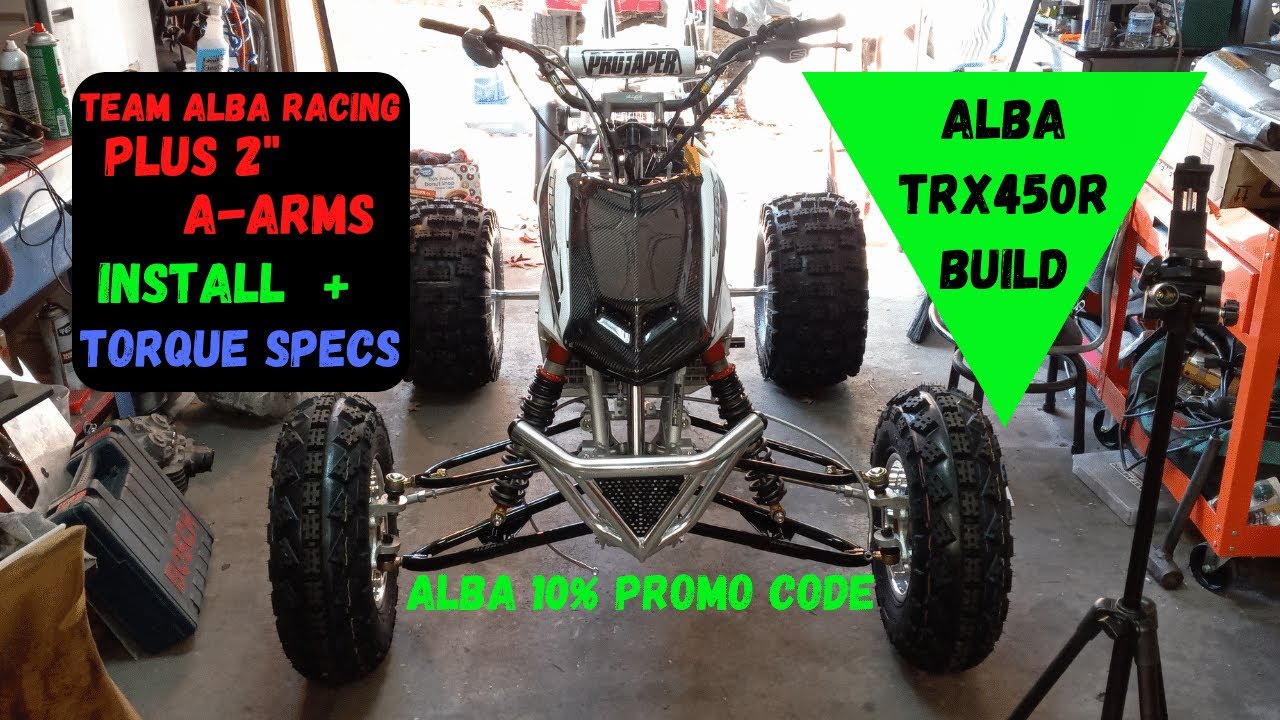 Trx450R Build Installing Team Alba Racing A-Arms