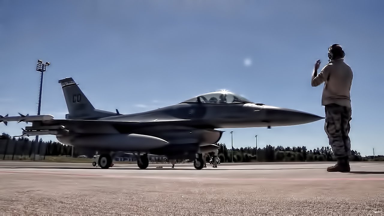 U.S. F-16 Fighter Jets Help Cover Estonia Air Space In 2018