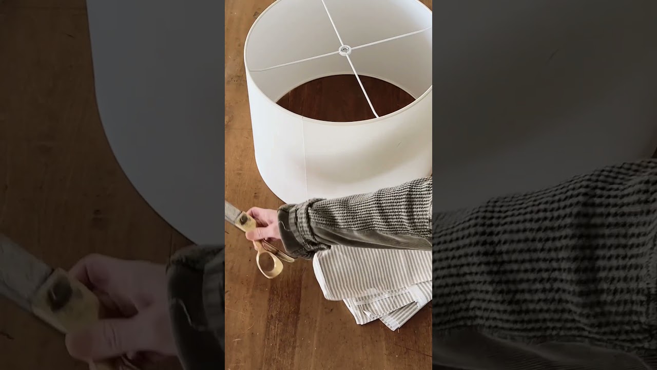 DIY Pleated Lampshade 