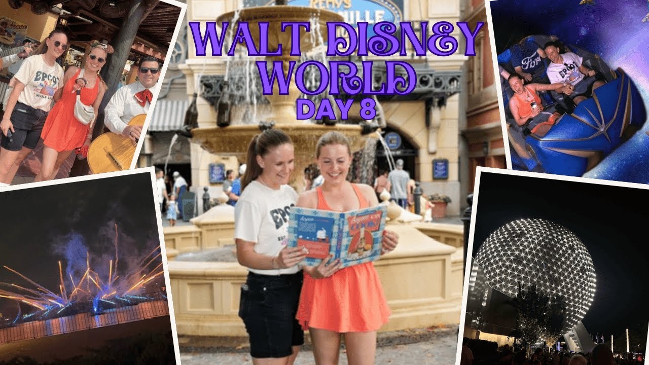 OUR FIRST EVER WALT DISNEY WORLD VLOG! DAY 8✨ EPCOT 🌐 SPACE 220🚀 LUMINOUS FIREWORKS 🎆