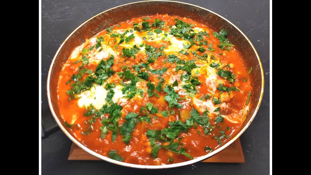 Chakchouka aux haricots blancs/Shakshuka de fasole albă/White bean Shakshuka/Шакшука из белой фасоли