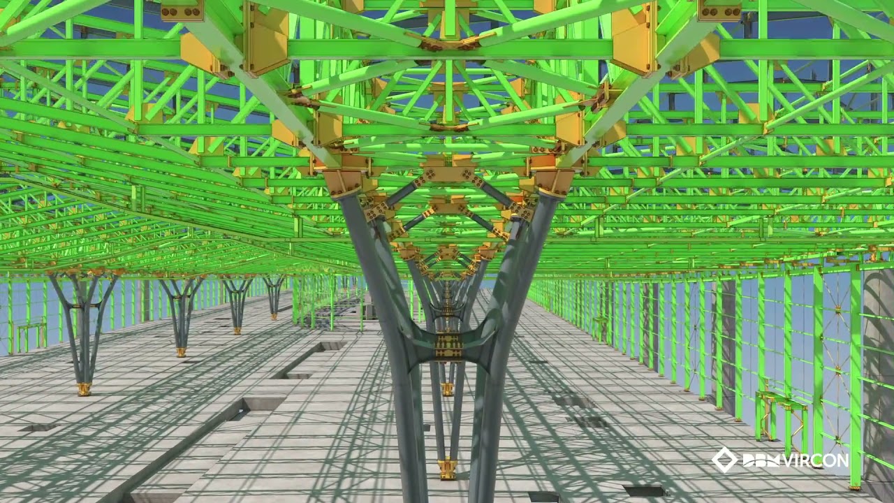 Hong Kong Airport - DBM Vircon Tekla Structures Feature Video