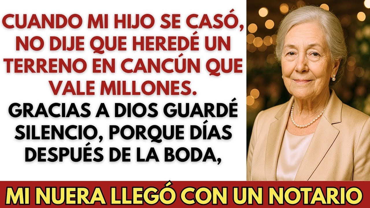 Cuando mi hijo se casó, no dije que heredé un terreno en Cancún que vale millones. Gracias a Dios…