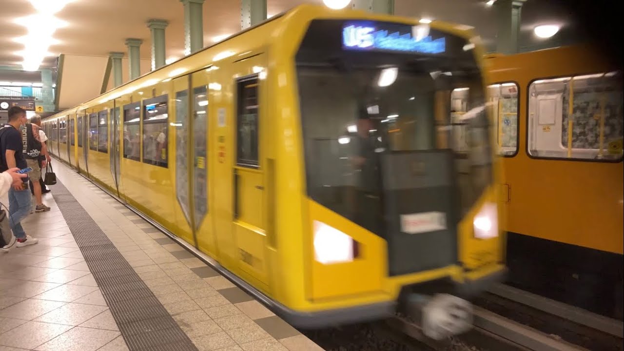 U-Bahn Berlin - Mitfahrt im H95 von Alexanderplatz nach Frankfurter Allee U5