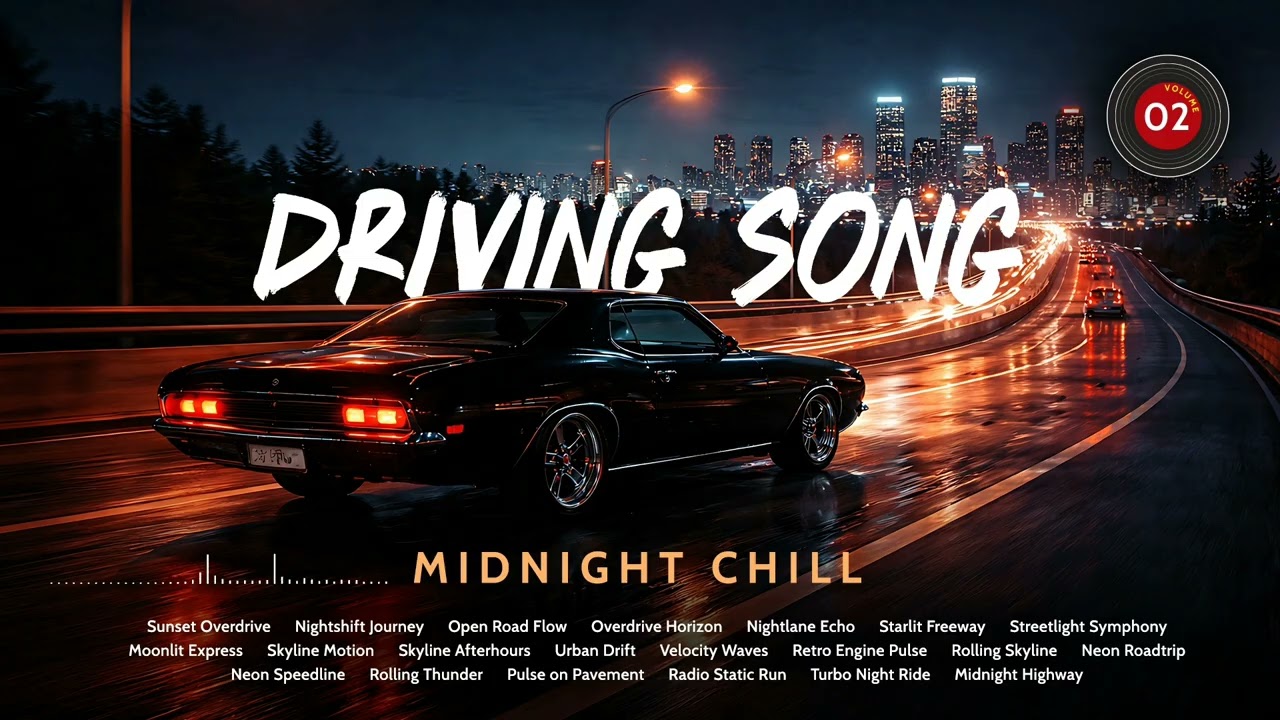 Midnight Chill Driving Music 🌙 Night Drive Through the City | KustomGaras Driving Song Vol.2