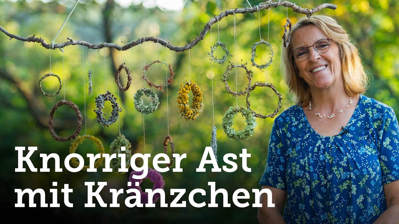 DIY: Geniales, frühherbstliches Kränzchengehänge (Mobile) aus Naturmaterialien um 0€!