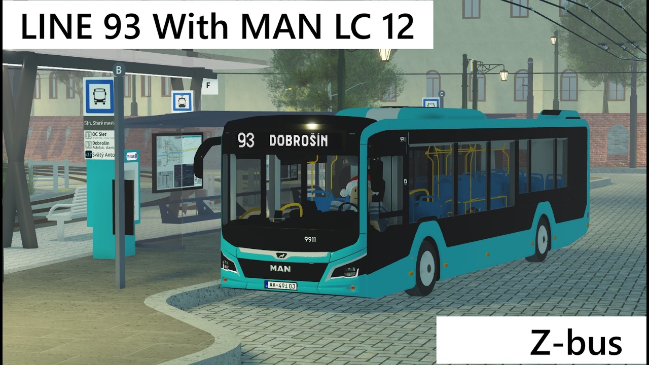 Z-Bus Line 93 Stn. Staré mesto - Dobrošín With MAN LC 12