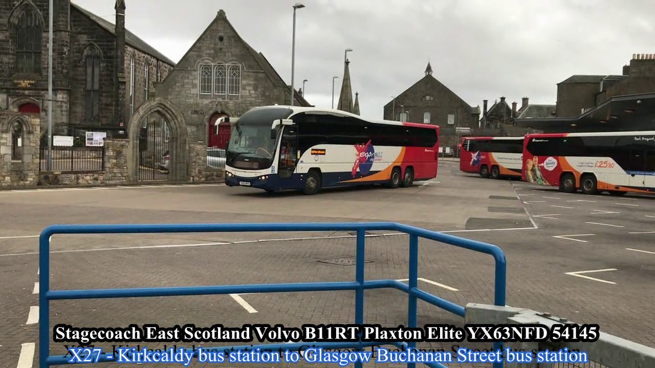 Buses at Dunfermline bus station (11/03/2020)