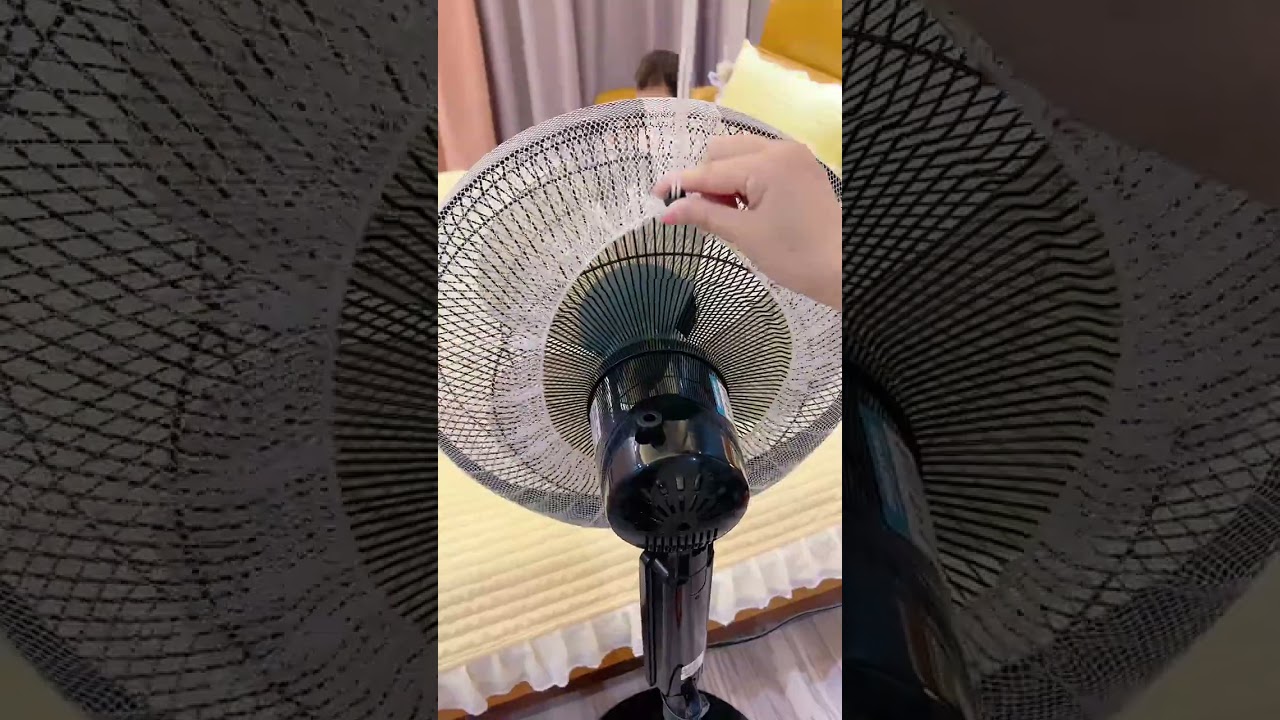 Ensuring Your Baby's Safety Around Fans: The Electric Fan Cover Mesh Finger Protection!   #cutebaby