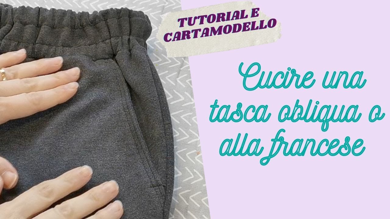 Cucire una tasca sul fianco del pantalone o alla francese