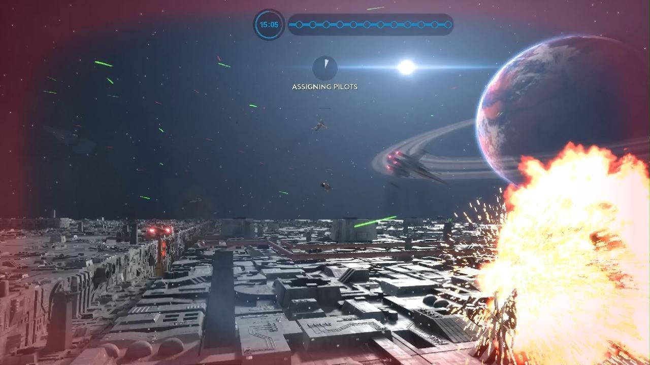 STAR WARS Battlefront death star battle station gameplay