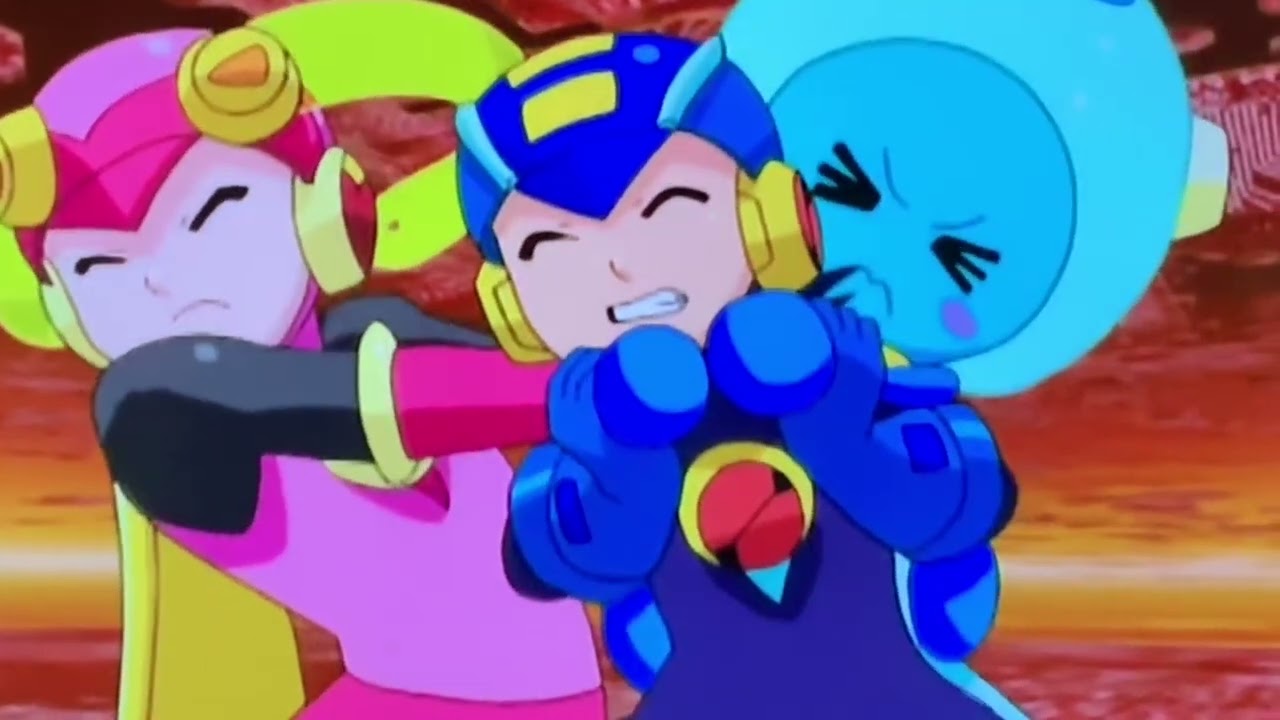 Giroro’s Reaction to Roll Clinging To Mega Man