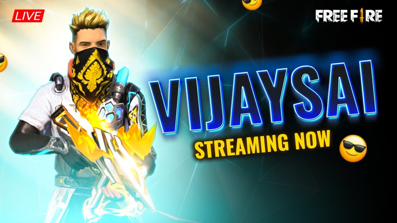 ⚡FREE FIRE TELUGU LIVE - 1v1,1v2,2v2, FUN ROOMS - VIJAYSAI GAMING BACK WITH FIRE!🔥