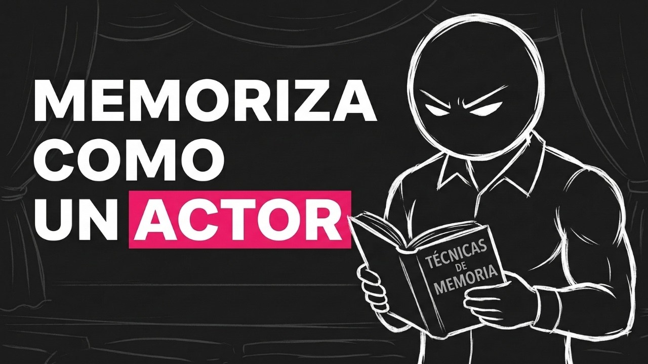 Por qué los actores memorizan 200 páginas en días (Tú no puedes recordar lo que leíste ayer)